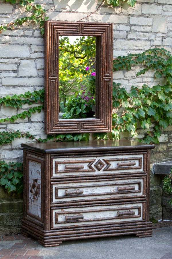 La Lune Collection Mirror #5020, 3-Drawer Chest #2136