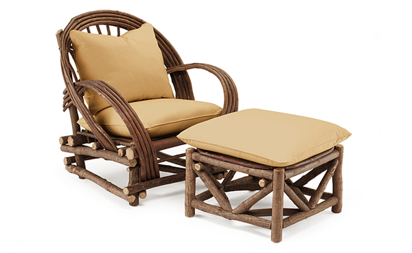 La Lune Collection Club Chair #1006 & Ottoman #1010