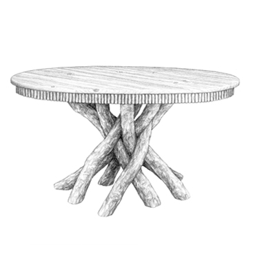 Dining Table #3089 | Original Drawing