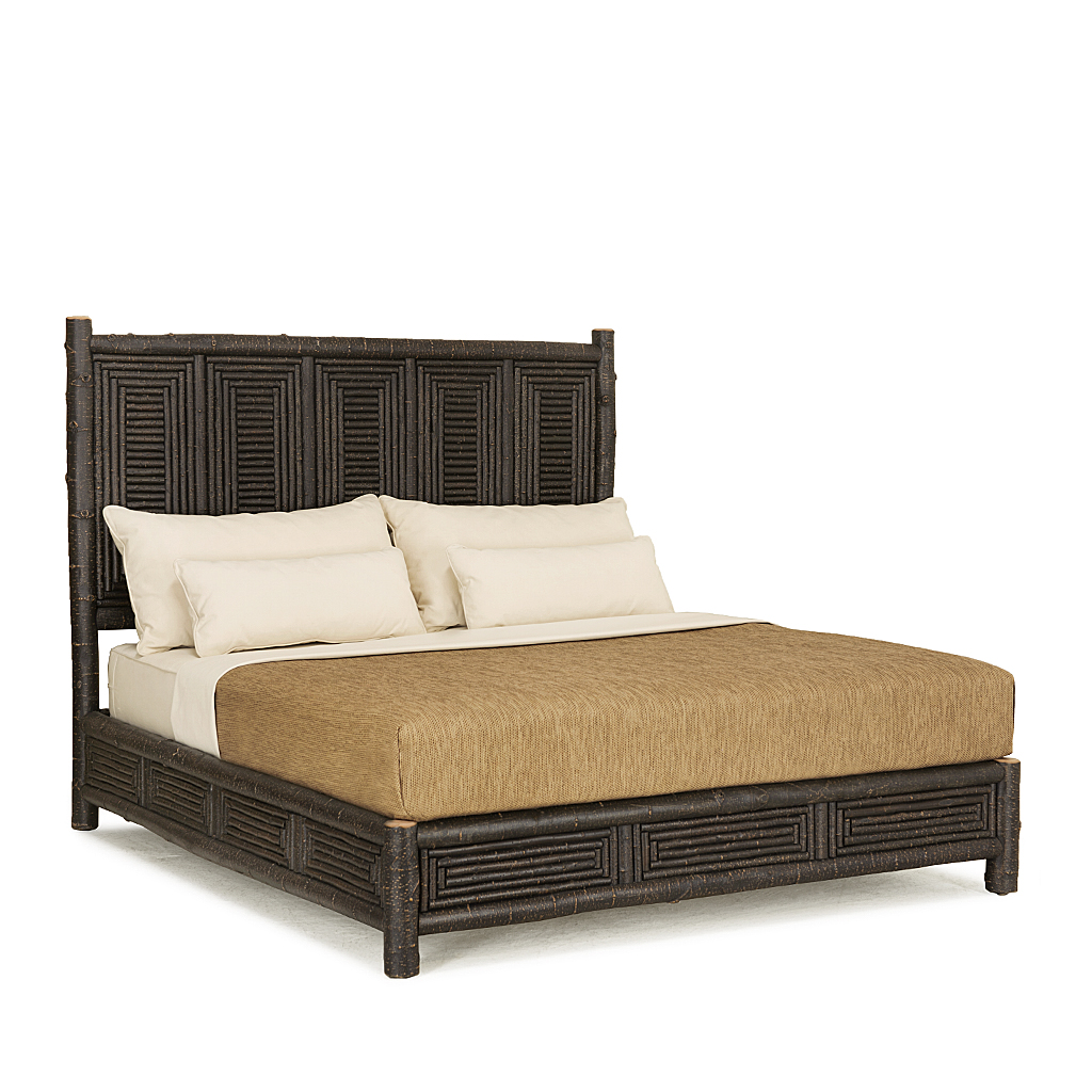 Corey Platform Bed 4084 Ebony finish La Lune Collection rustic furniture
