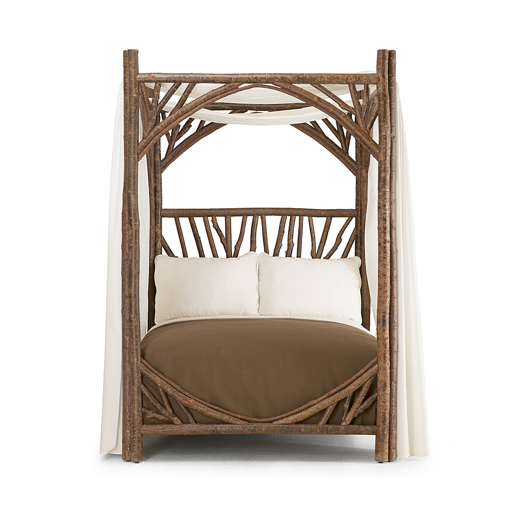 Cristina Canopy Bed 4278 Natural finish La Lune Collection rustic furniture