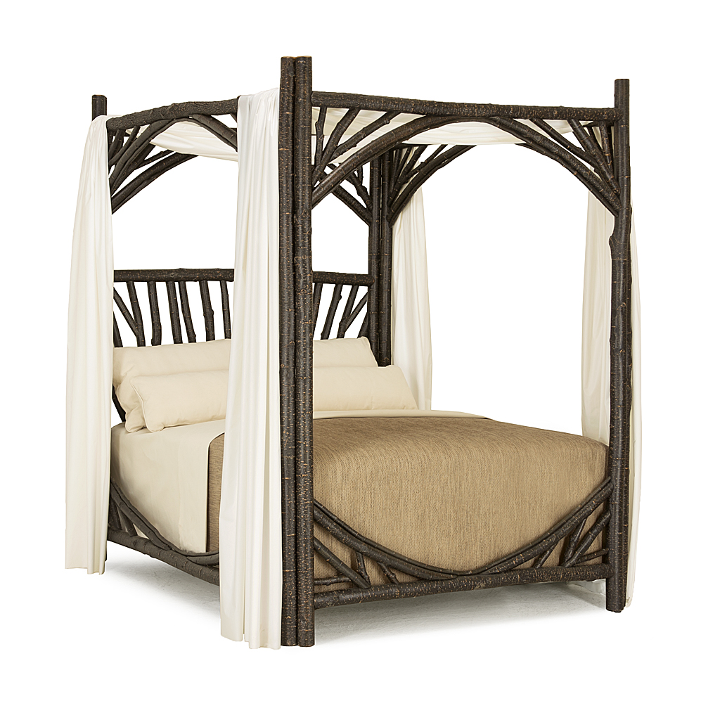 Cristina Canopy Bed 4280 Ebony finish La Lune Collection rustic furniture