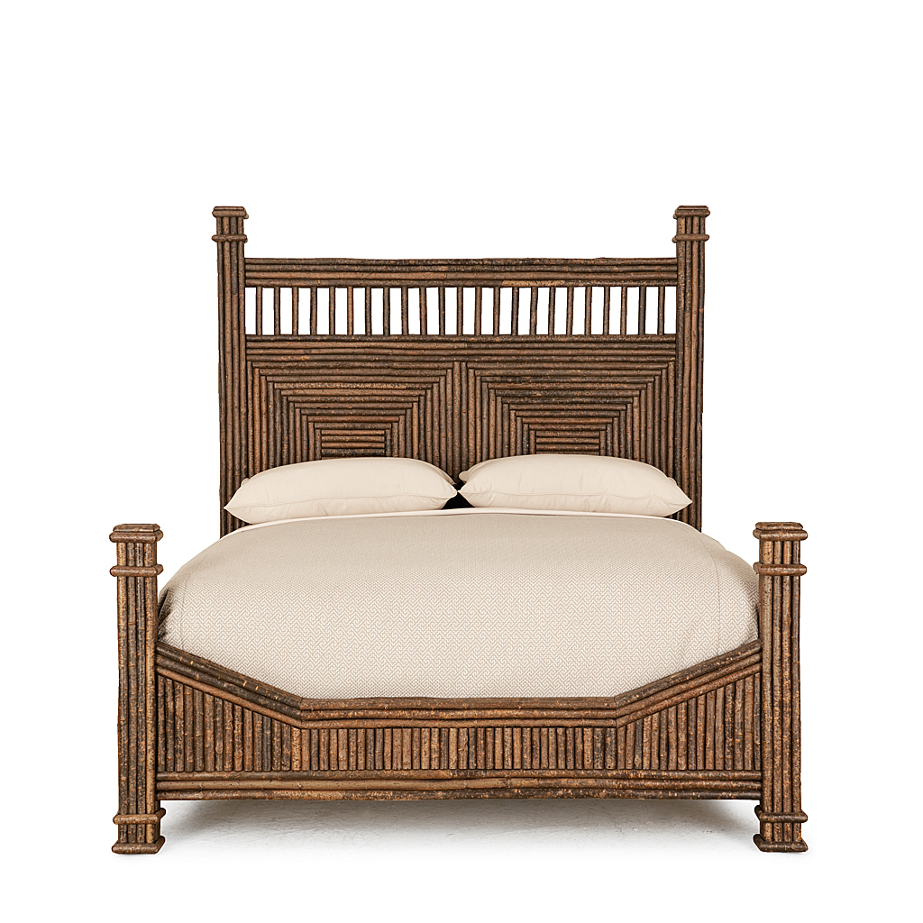 Eden Low Poster Bed 4684 Natural finish La Lune Collection rustic furniture