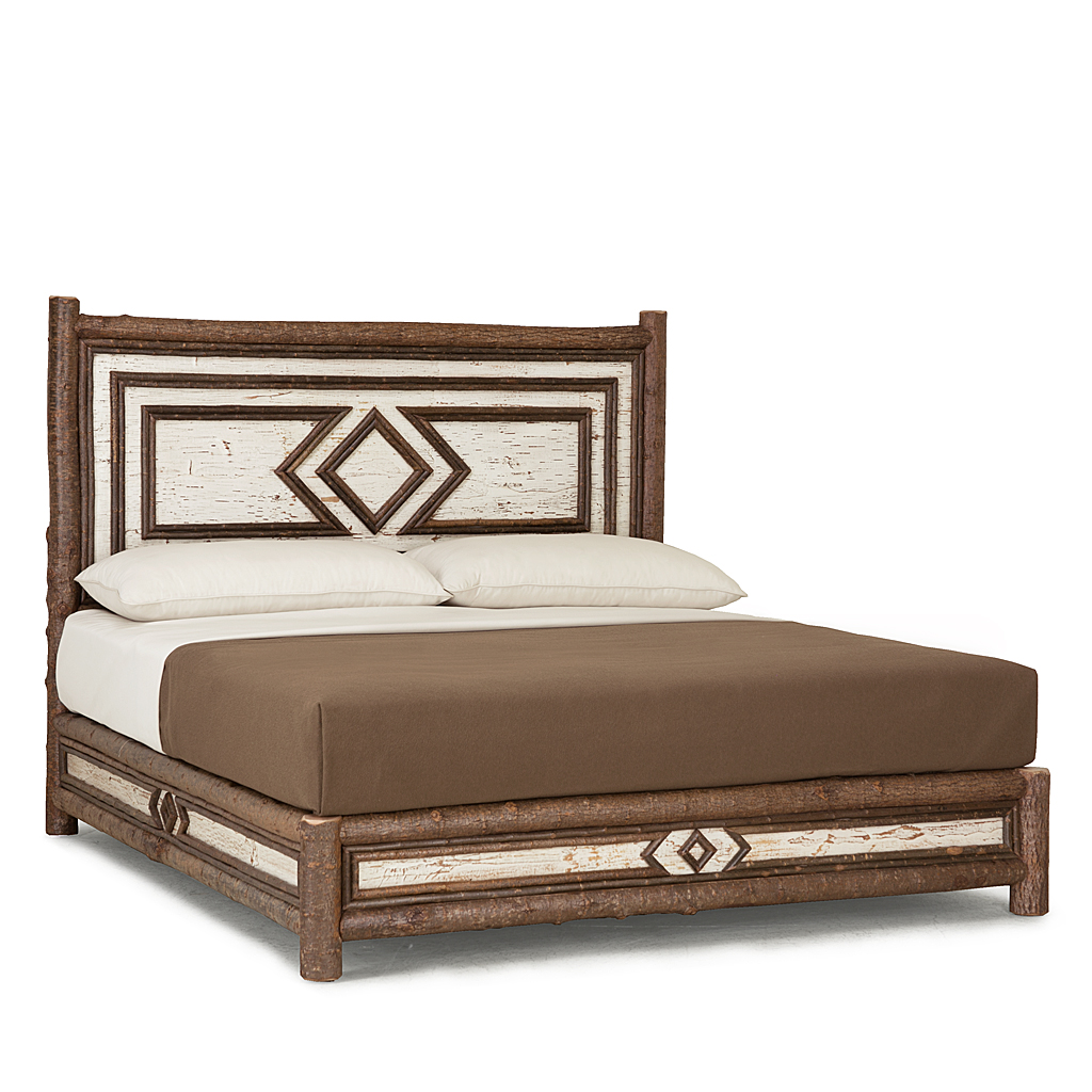Micah Platform Bed 4716 Natural finish La Lune Collection rustic furniture