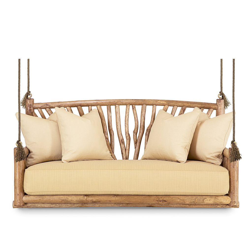 Penny Hanging Daybed 4519 Pecan finish La Lune Collection rustic furniture