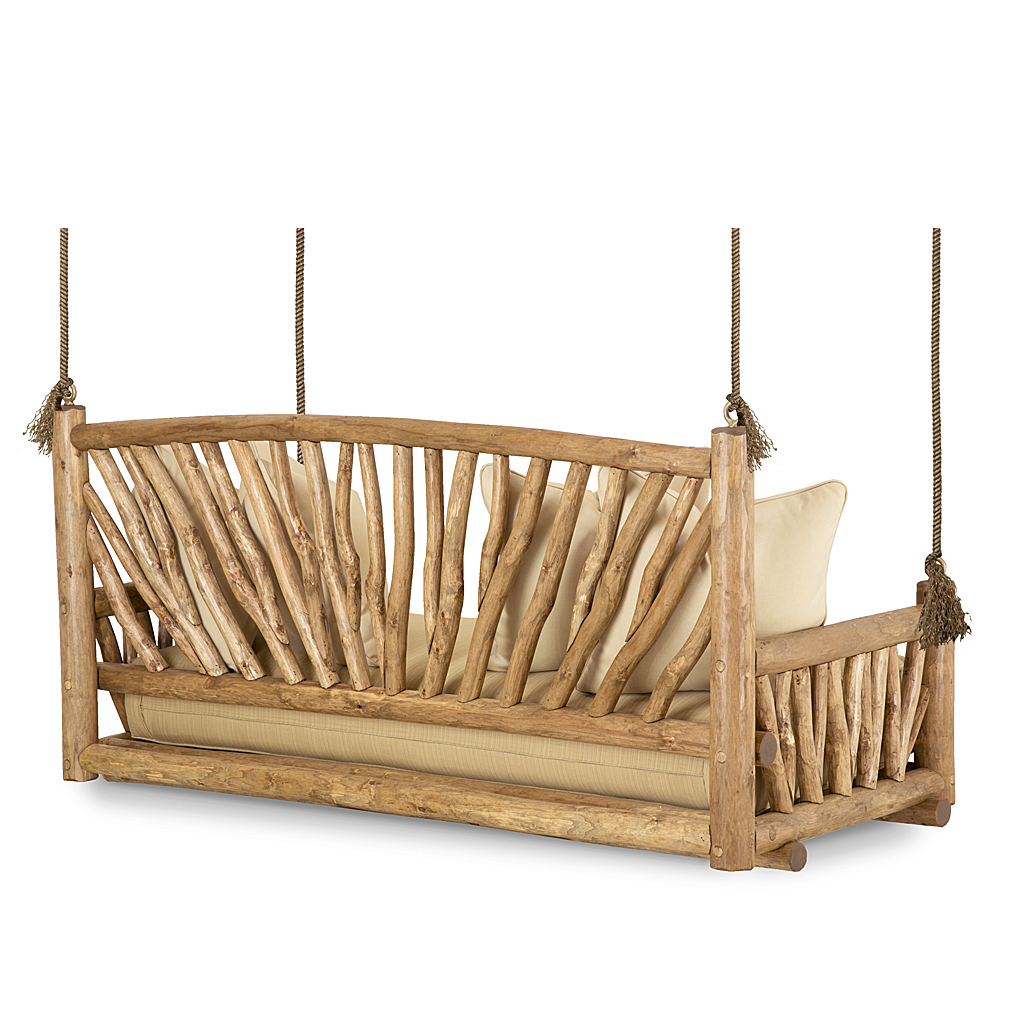 Penny Hanging Daybed 4519 Pecan finish La Lune Collection rustic furniture