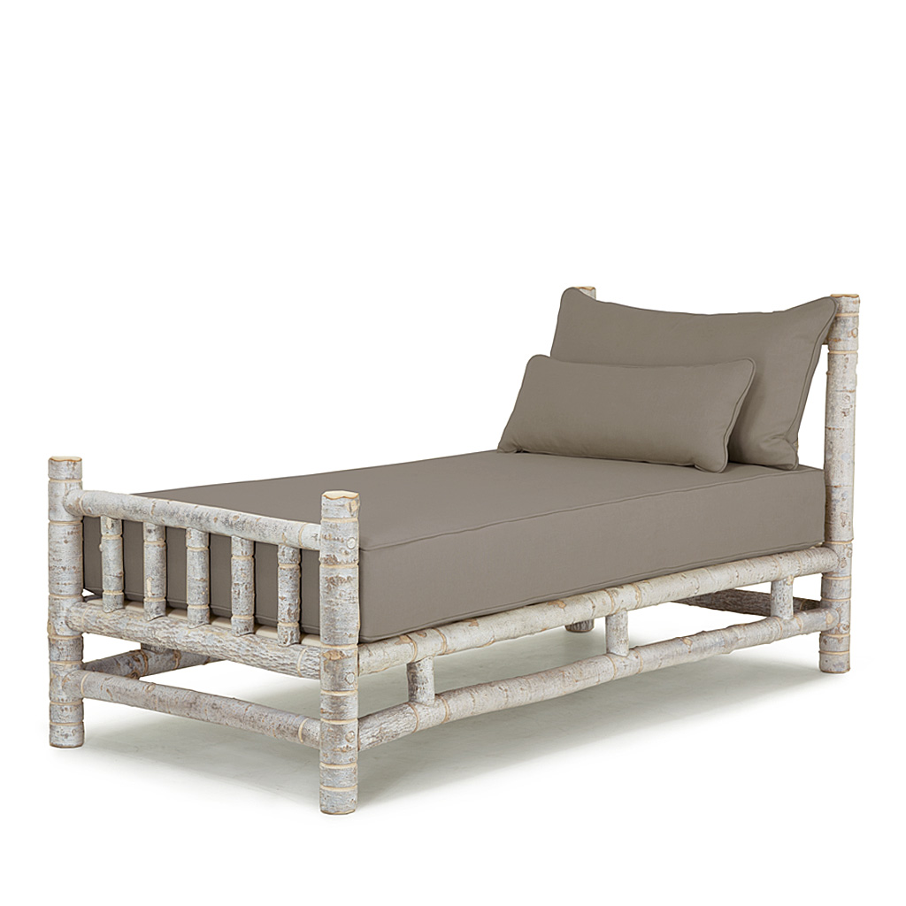 Rowan Platform Bed 4111 Whitewash finish La Lune Collection rustic furniture