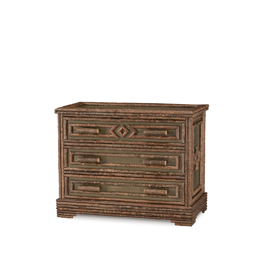 Alex Chest 2136 Natural finish with Custom Pine background La Lune Collection rustic furniture