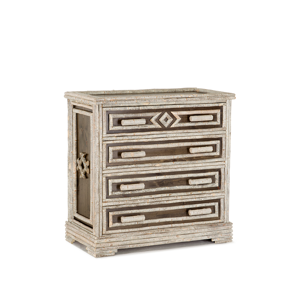Alex Chest 2138 Sandstone finish with Dark Pine background La Lune Collection rustic furniture