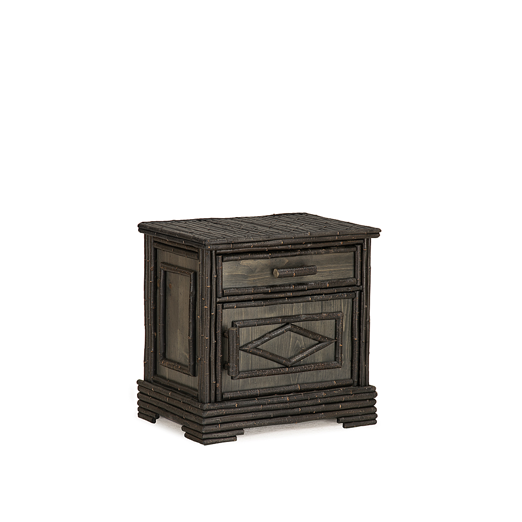 Charlie Nightstand 2155R Ebony finish La Lune Collection rustic furniture