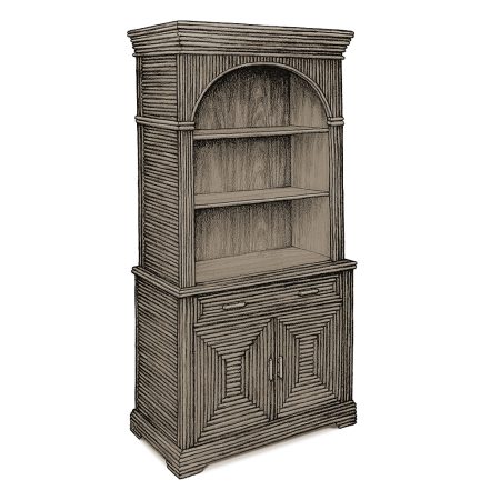 Flora Hutch 2037 La Lune Collection rustic furniture