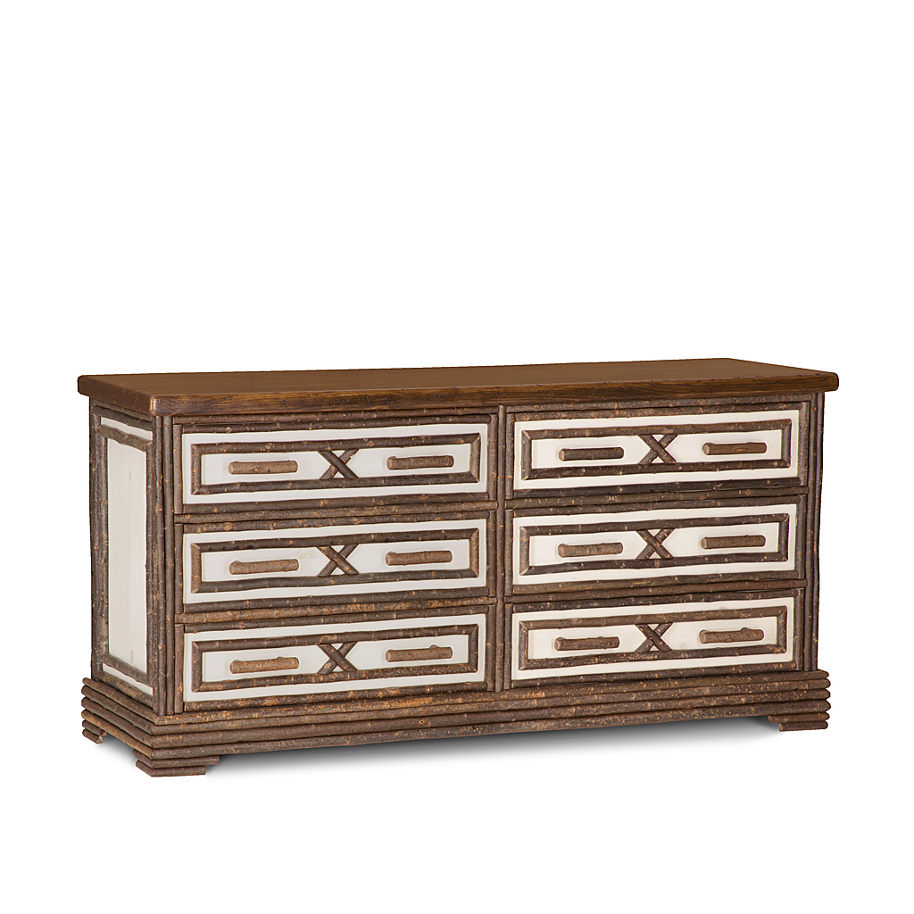 Drake Chest 2190 Natural finish with Bone Wash Pine background La Lune Collection rustic furniture