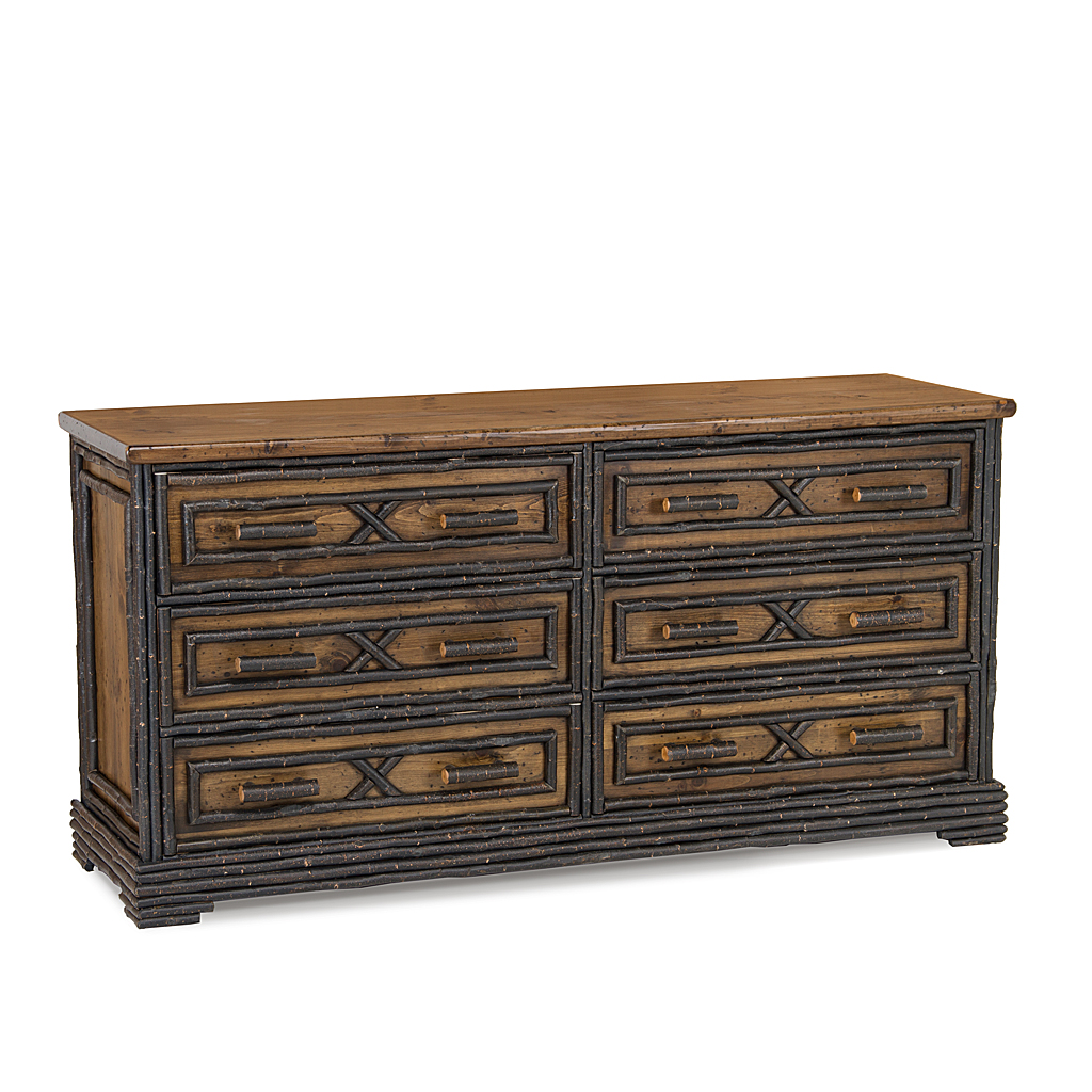 Drake Chest 2192 Ebony Finish with Medium Pine background La Lune Collection rustic furniture