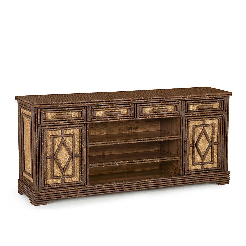 Alvin TV Cabinet 2604 Natural finish La Lune Collection rustic furniture