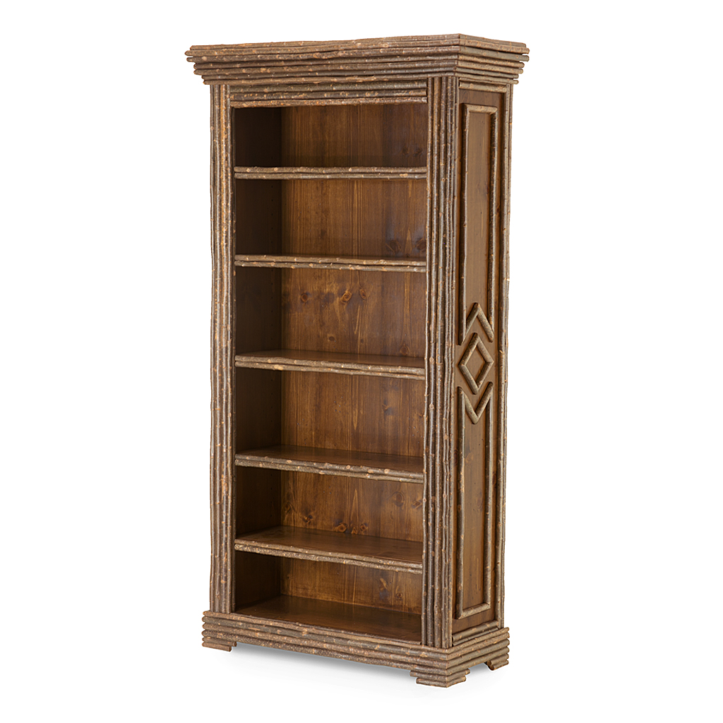 Dario Bookcase 2198 Natural finish La Lune Collection rustic furniture