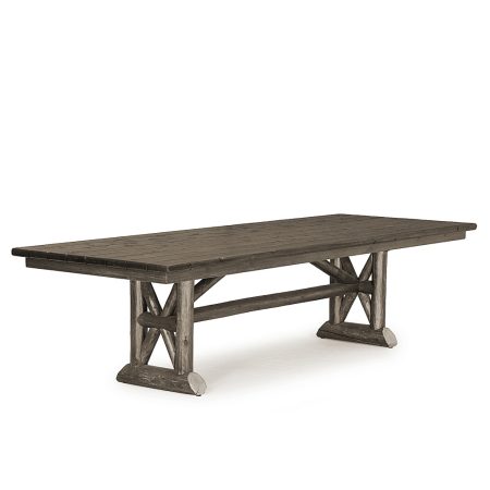 Linden Trestle Dining Table 3494-O La Lune Collection rustic furniture