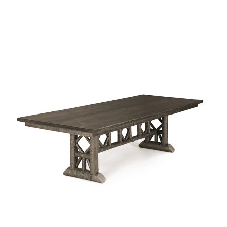 Bella Trestle Dining Table 3123-I La Lune Collection rustic furniture