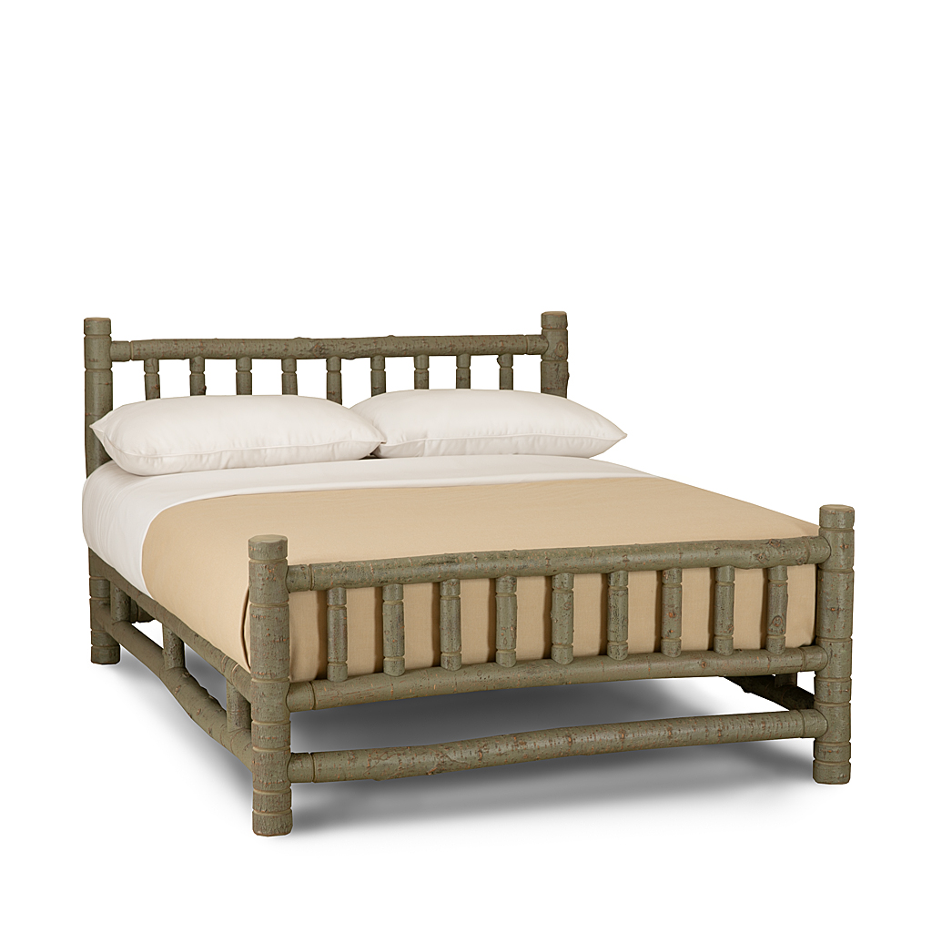 Rowan Platform Bed 4115 Sage finish La Lune Collection rustic furniture