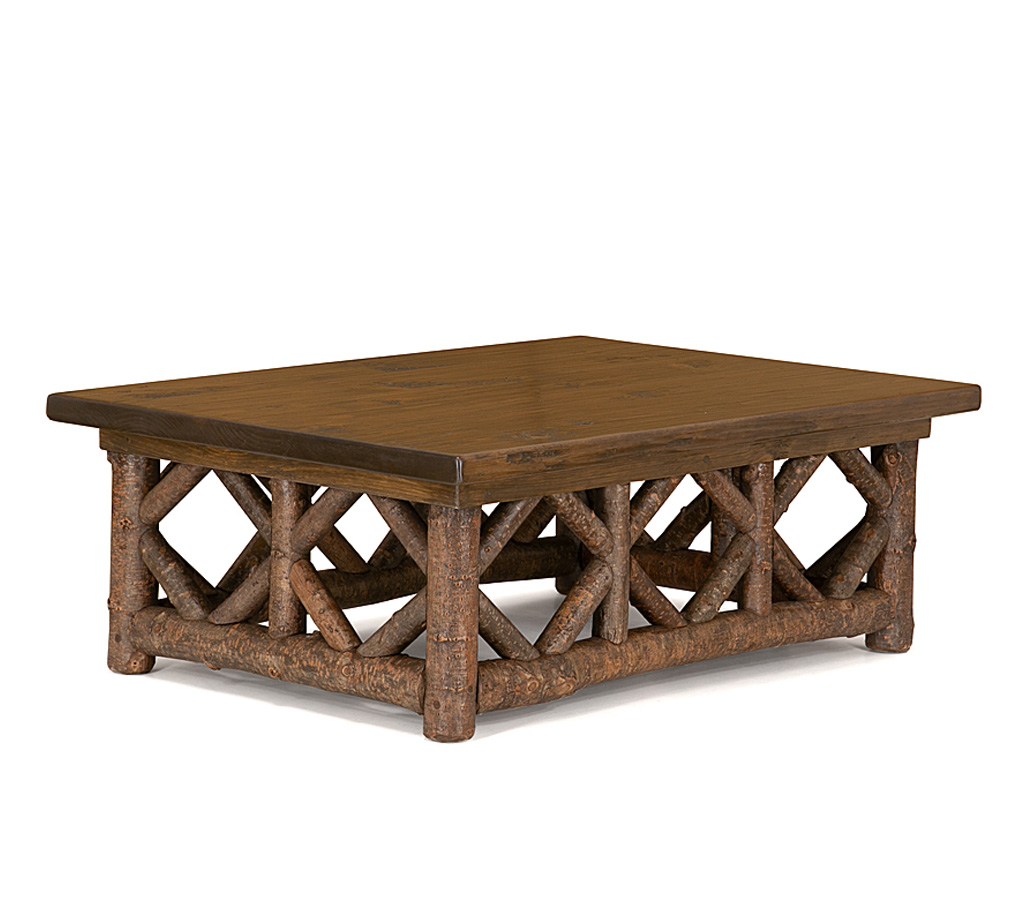 Alira Coffee Table 3233-I Natural finish with Medium Pine Top La Lune Collection rustic furniture