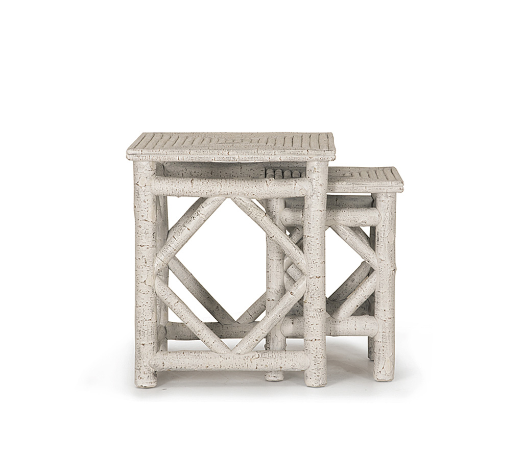 Alira Nesting Tables 3424-I Whitewash finish La Lune Collection rustic furniture