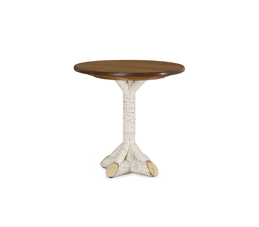 Arvid Dining Table 3045-U Antique White finish with Custom Medium Oak Top La Lune Collection rustic furniture