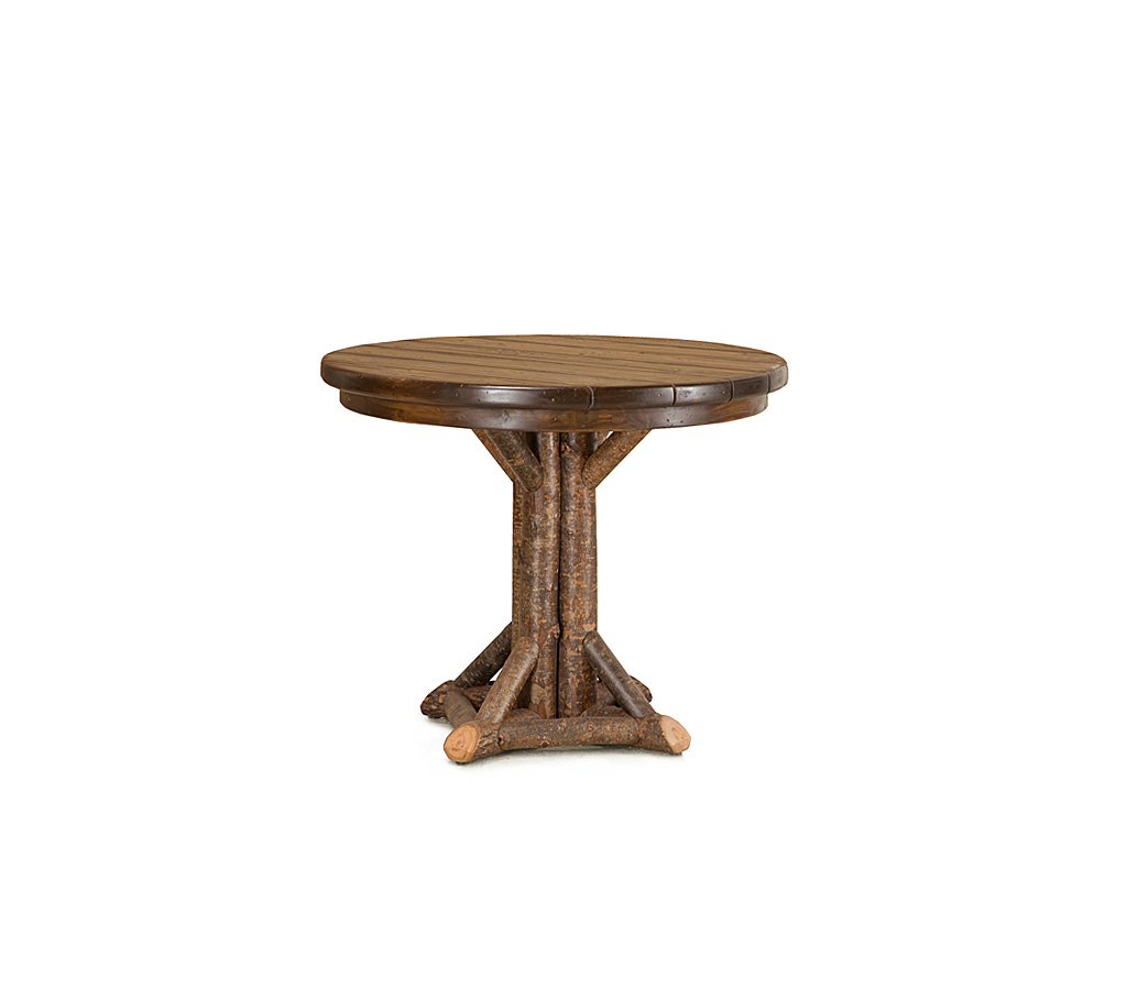 Aston Dining Table 3518-U Natural finish with Medium Cedar Top La Lune Collection rustic furniture