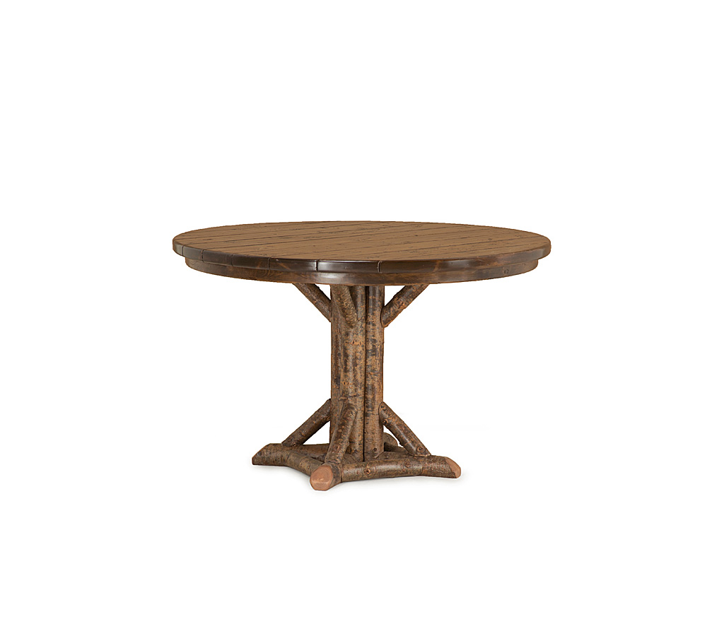 Aston Dining Table 3520-U Natural finish with Medium Cedar Top La Lune Collection rustic furniture