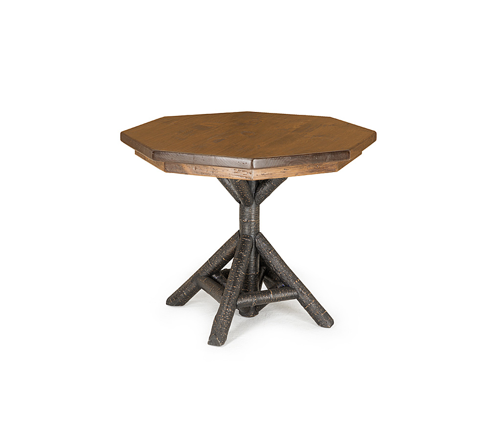 Baxter Dining Table 3544-I Ebony finish with Medium Pine Top La Lune Collection rustic furniture