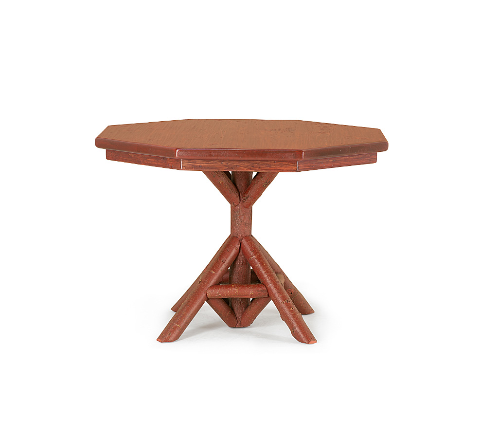 Baxter Dining Table 3546-I Redwood finish with Custom Redwood Pine Top by La Lune Collection rustic furniture