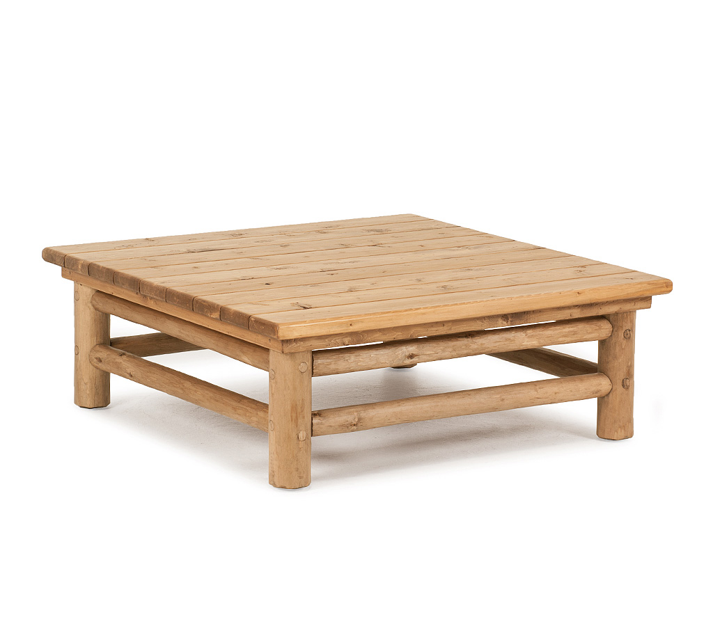 Becca Coffee Table 3252-U Pecan finish with Pecan Cedar Top La Lune Collection rustic furniture