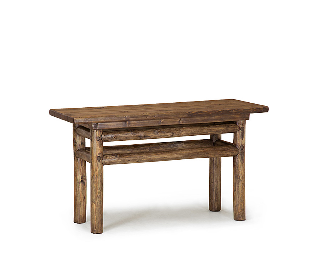 Becca Console Table 3280-U Kahlua finish with Medium Cedar Top La Lune Collection rustic furniture