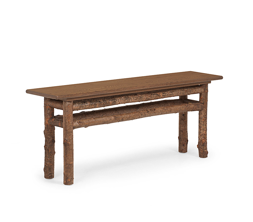 Becca Console Table 3284-U Natural finish with Medium Oak Top La Lune Collection rustic furniture