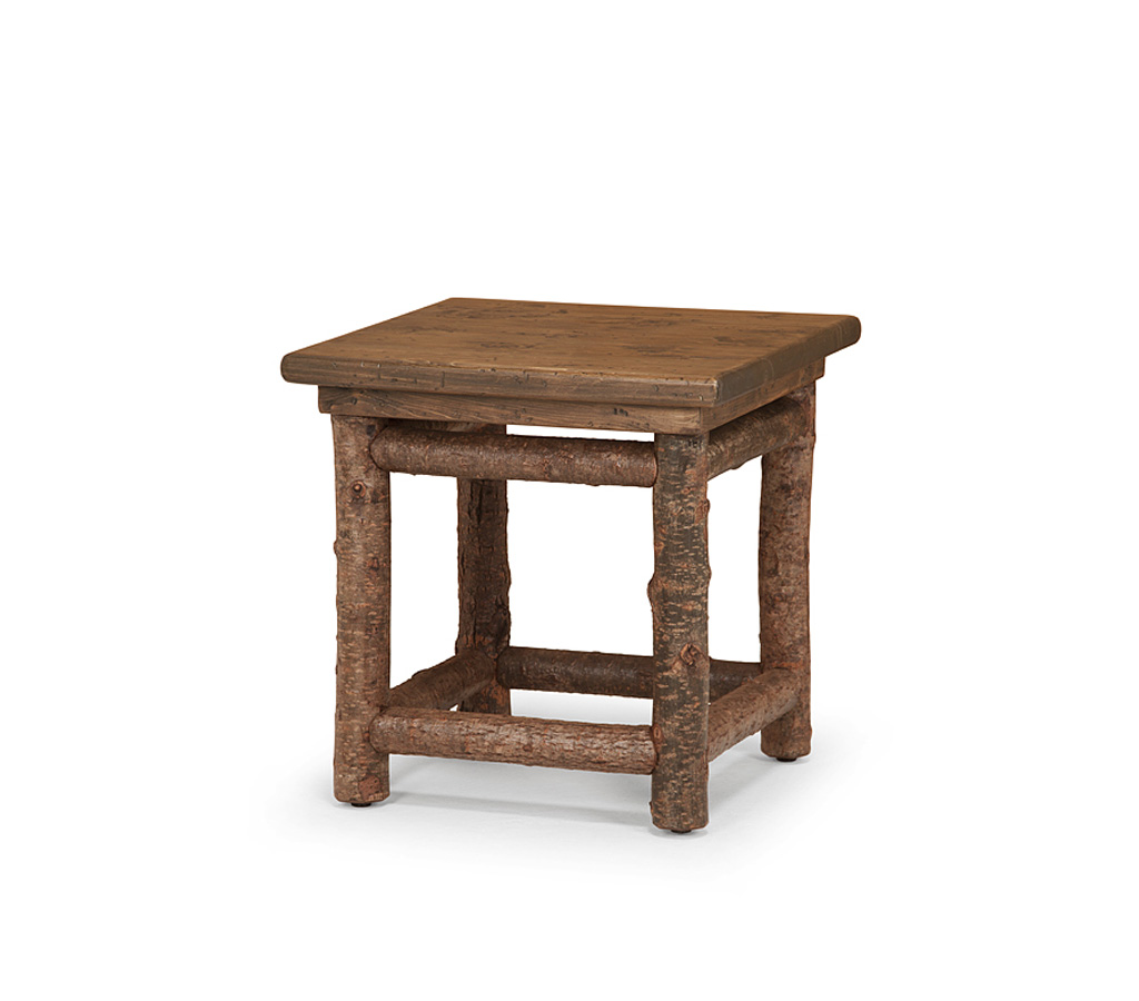 Becca End Table 3296-I Natural finish with Medium Pine Top La Lune Collection rustic furniture