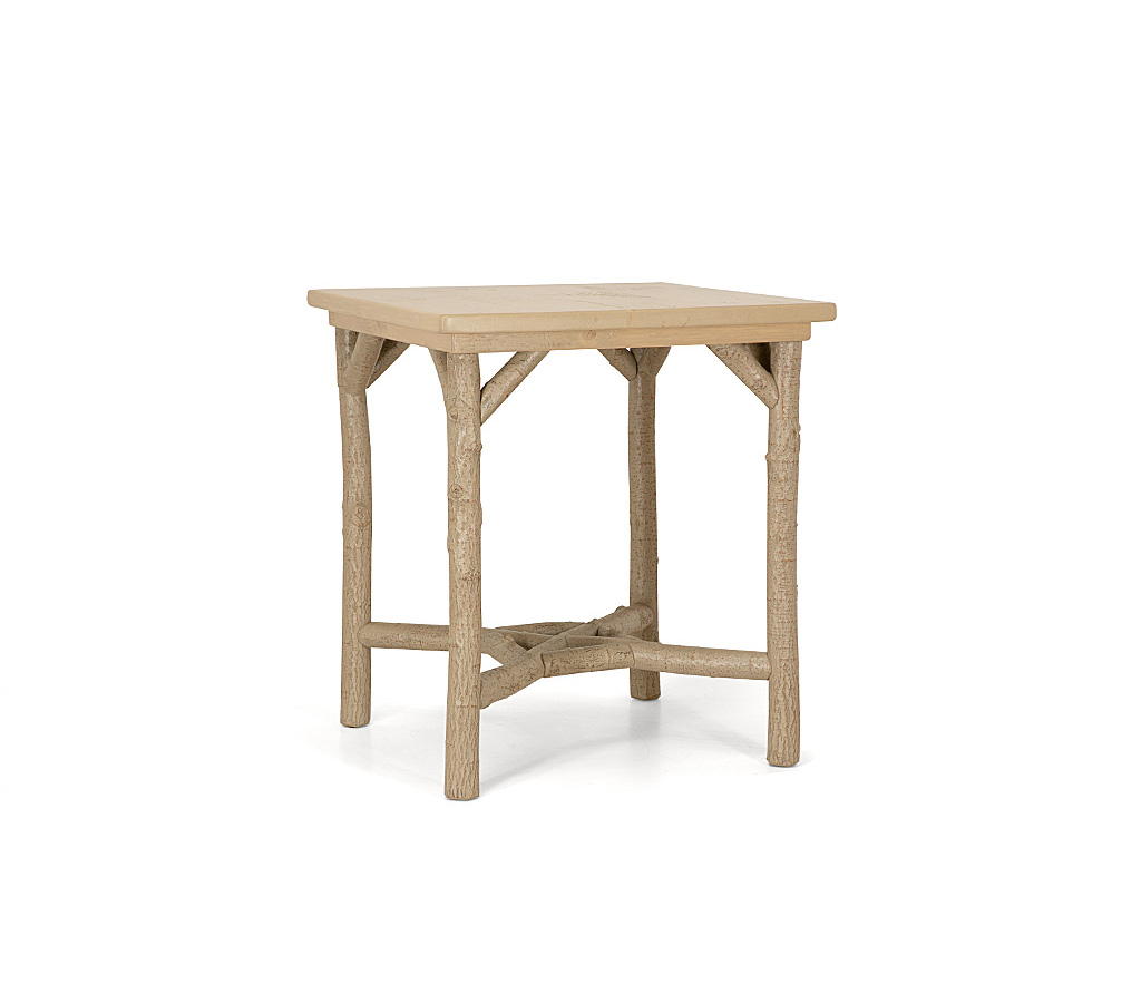 Braden Bar Table 3035-I Taupe finish with Custom Taupe Pine Top La Lune Collection rustic furniture