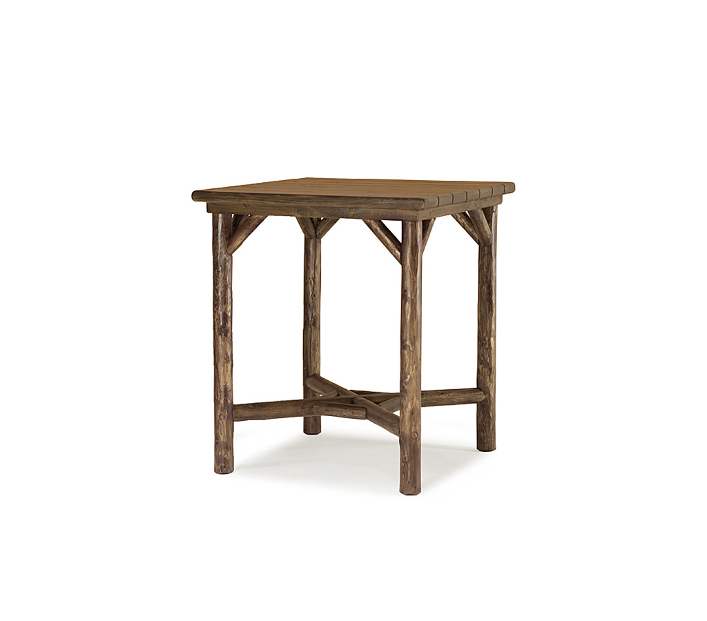 Braden Bar Table 3035-U Kahlua finish with Medium Cedar Top La Lune Collection rustic furniture