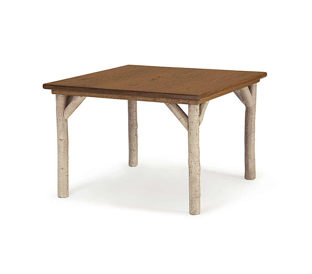 Braden Dining Table 3032-I Sandstone finish with Custom Medium Oak Top La Lune Collection rustic furniture