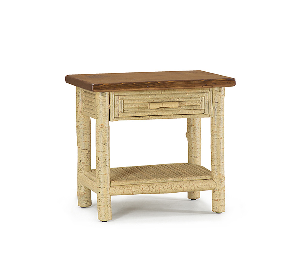 Carlin Side Table 3287 Desert finish with Medium Pine Top La Lune Collection rustic furniture