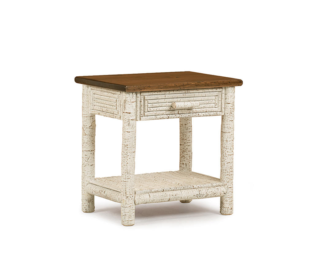 Carlin Side Table 3287 Navajo finish with Medium Pine Top La Lune Collection rustic furniture