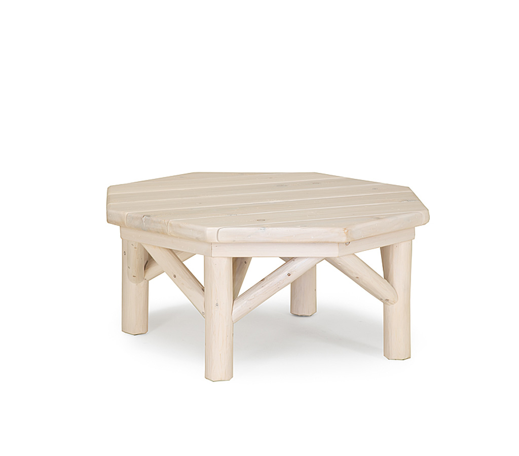 Elliot Coffee Table 3256-U Bone finish with Custom Bone Cedar Top La Lune Collection rustic furniture