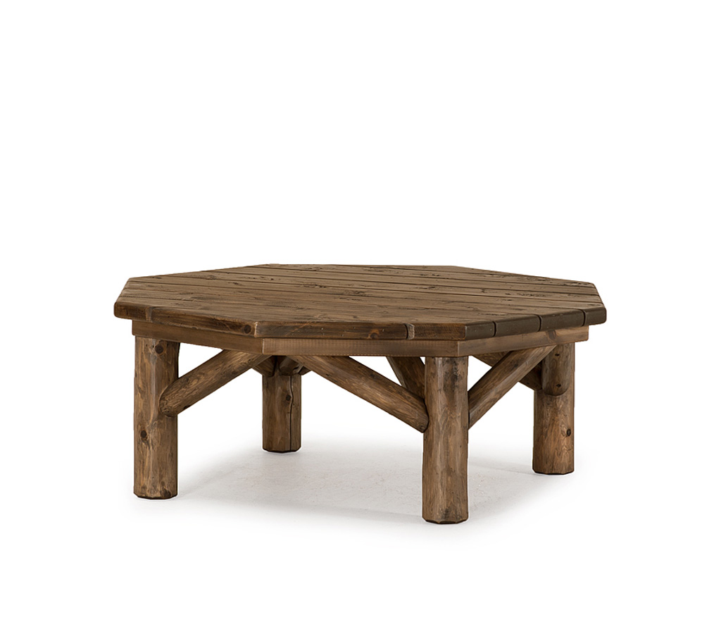 Elliot Coffee Table 3260-U Kahlua finish with Medium Cedar Top La Lune Collection rustic furniture