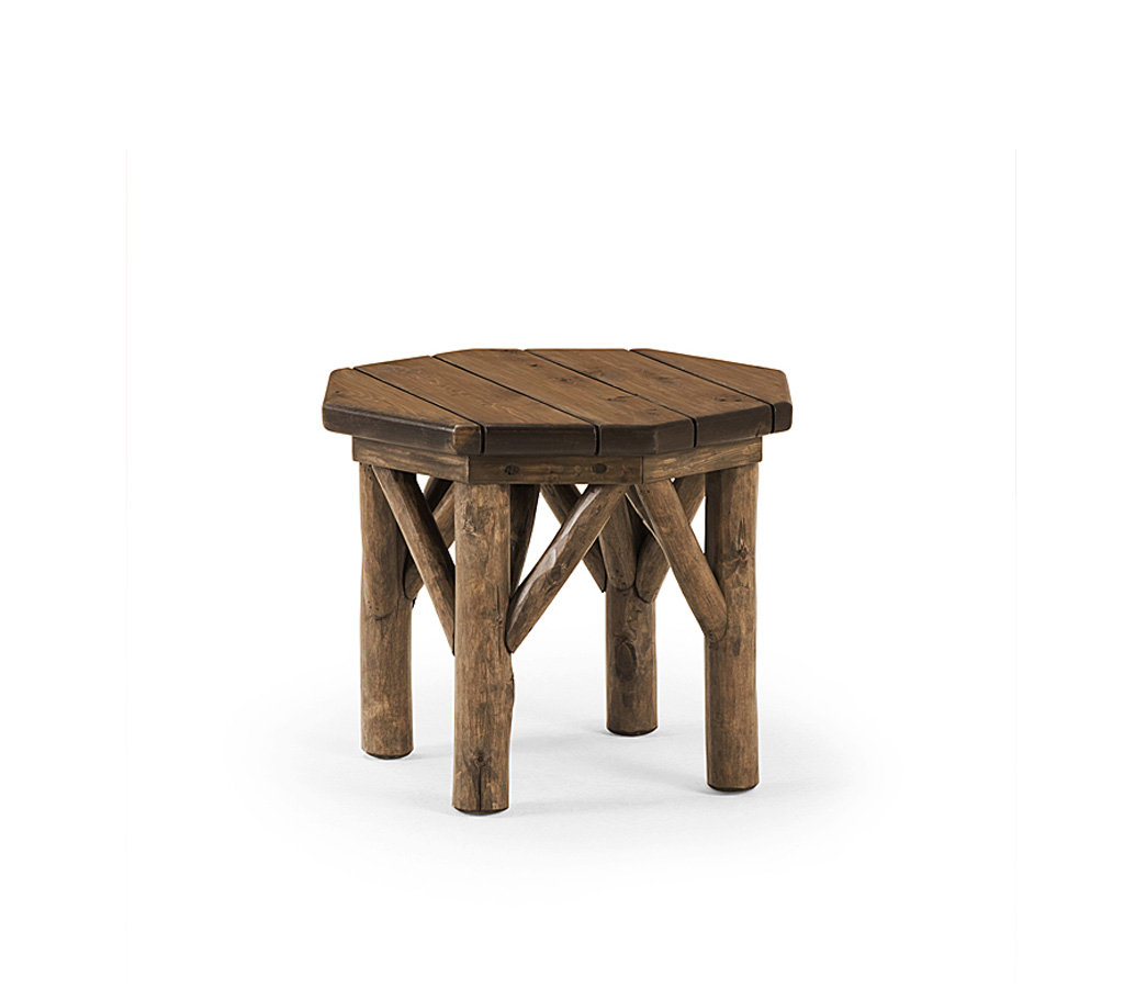 Elliot Side Table 3272-U Kahlua finish with Medium Cedar Top La Lune Collection rustic furniture