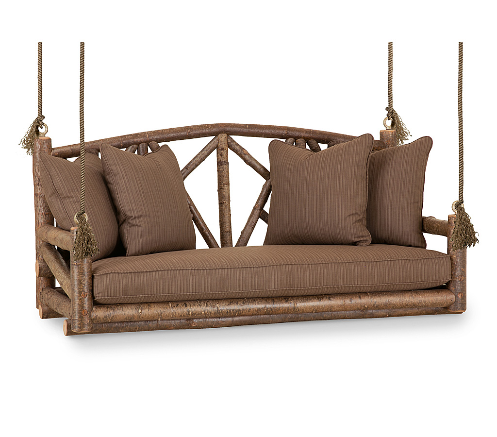 Evan Porch Swing 1558-I Natural finish La Lune Collection rustic furniture