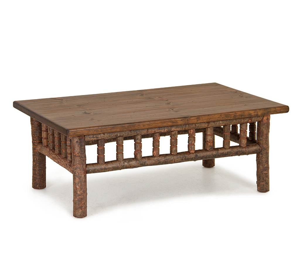 Hewitt Coffee Table 3466-I Natural finish with Medium Pine Top La Lune Collection rustic furniture