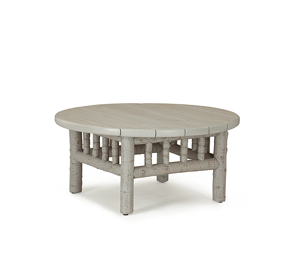 Hewitt Coffee Table 3534-U Custom Pewter Finish with Custom Pewter Cedar Top La Lune Collection rustic furniture