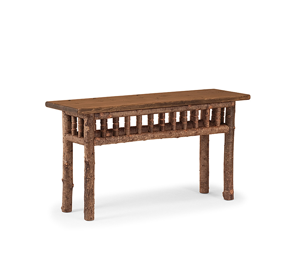 Hewitt Console Table 3472-I Natural finish with Medium Pine Top La Lune Collection rustic furniture