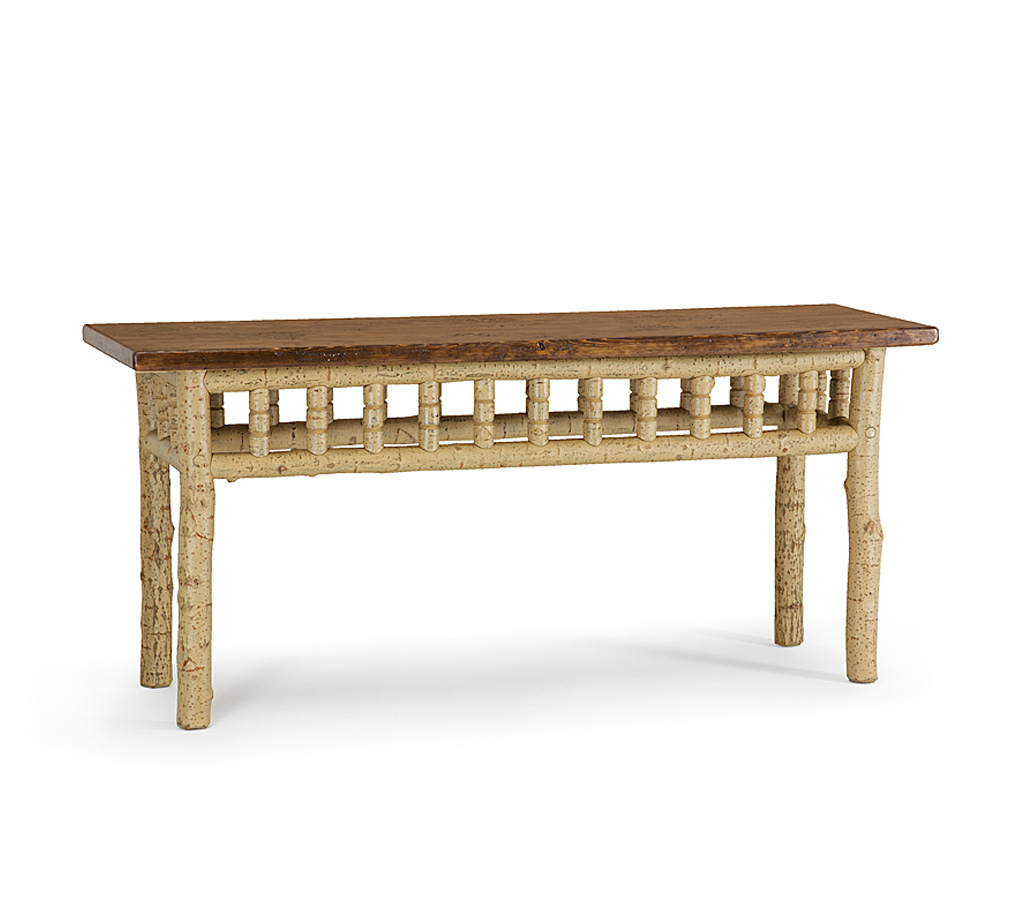 Hewitt Console Table 3476-I Desert finish with Medium Pine Top La Lune Collection rustic furniture