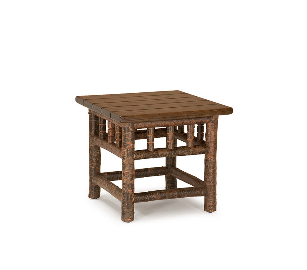 Hewitt End Table 3450-U Natural finish with Medium Cedar Top La Lune Collection rustic furniture