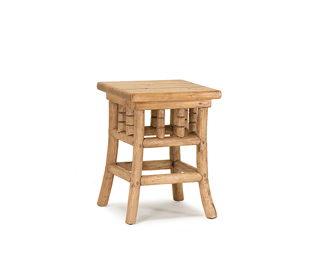 Hewitt Pedestal Table 3377-U Pecan finish with Cedar Top La Lune Collection rustic furniture