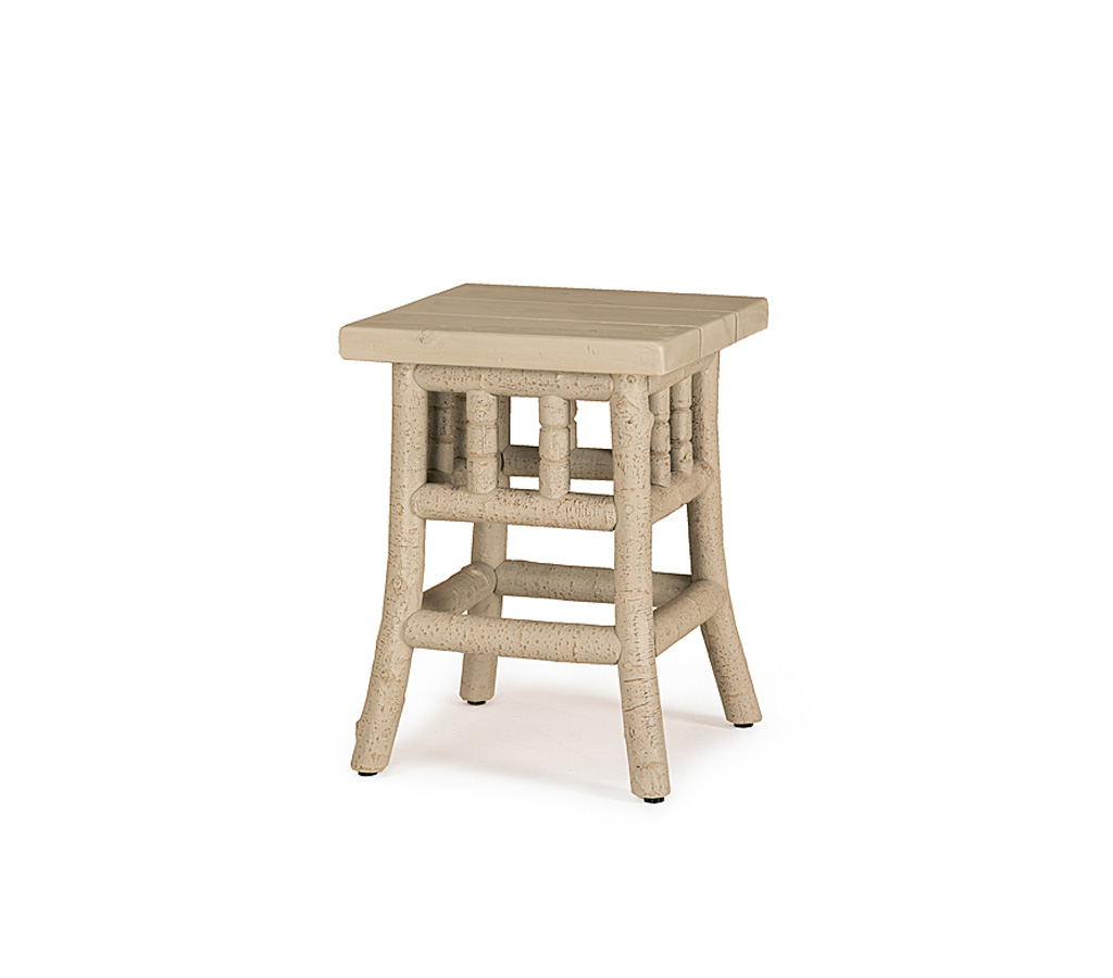 Hewitt Pedestal Table 3377-U Taupe finish with Custom Taupe Cedar Top La Lune Collection rustic furniture