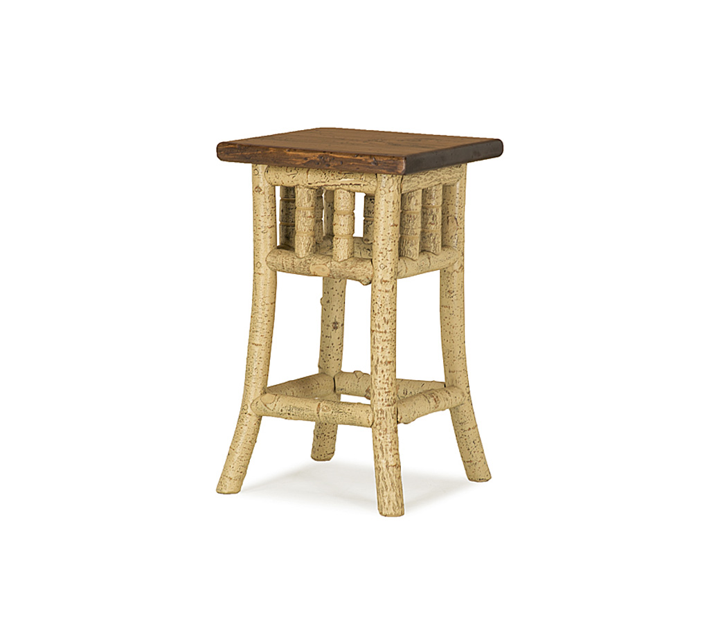 Hewitt Pedestal Table 3381-I Desert finish with Medium Pine Top La Lune Collection rustic furniture